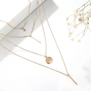 Star & Coin Multi Layered Stunning Necklace For Women