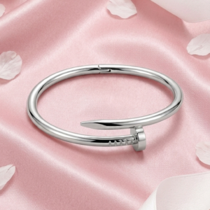 silver nail bracelet